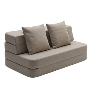 By KlipKlap -  KK 3 Fold sofa XL 140cm - Beige w. Sand